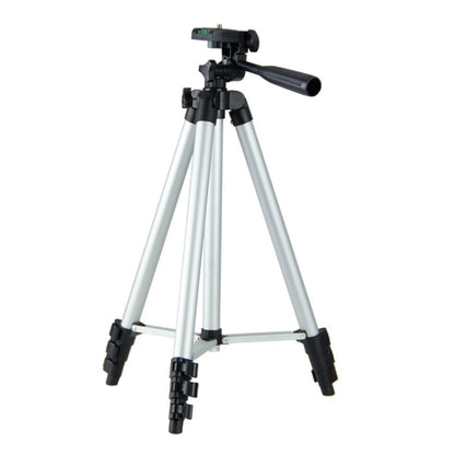 130cm 4-Section Folding Aluminum Alloy Tripod Mount with Three-Dimensional Head, L-3130 Silver, L-3130 Black, L-3130 Champagne Gold