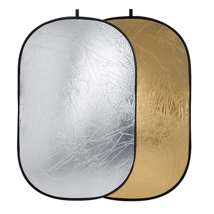 Godox FT01 2 in 1 Gold / Silver Oval Folding Reflector Board, Size: 100 x 150cm, 2 in 1 100 x 150cm