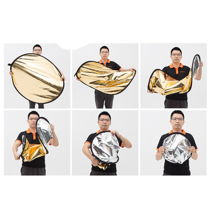 Godox FT01 110cm Round 2 in 1 Gold / Silver Folding Reflector Board, 110cm