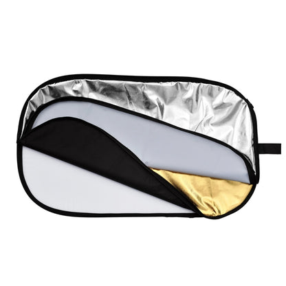 Godox FT05-1 150 x 200cm 5-in-1 Silver / Soft / Gold / White / Black Oval Folding Reflector Board, 5 in 1 150 x 200cm