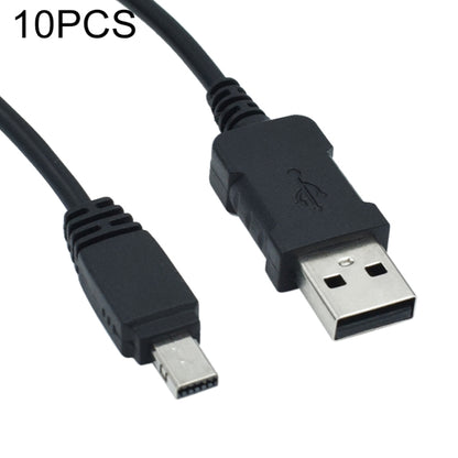 10 PCS 12-Pin USB 3.0 Camera Charging Data Cable For Casio TR150 /  ZR1200 / ZR1500, Length: 1.0m, For Casio TR150, Length: 1.0m