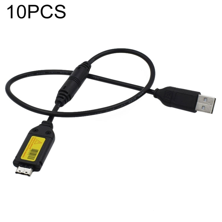 10 PCS USB Charging Data Cable For Samsung  WB5000 / 5500 / ES10, Length: 0.5m with Magnetic Ring, For Samsung WB5000,0.5m with Magnetic Ring
