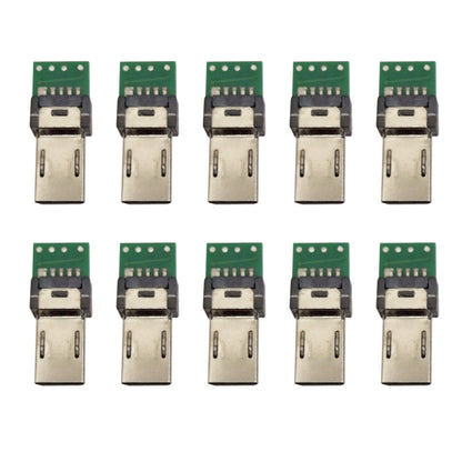 10 PCS 15-Pin USB PCB Connector Micro USB Plug Adapter for Sony Camera Data Cable