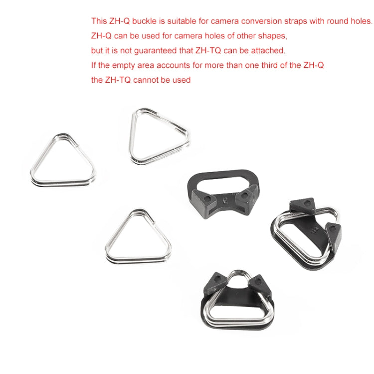 10 PCS BEXIN ZH-TQ Camera Shoulder Strap Split Triangle Ring Hook with Bracket, ZH-TQ