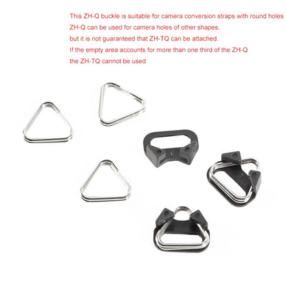 10 PCS BEXIN ZH-TQ Camera Shoulder Strap Split Triangle Ring Hook with Bracket, ZH-TQ