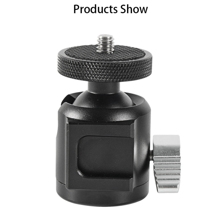 BEXIN HK25 Aluminum Alloy Cold Shoe Tripod Adapter Ball Head, HK25