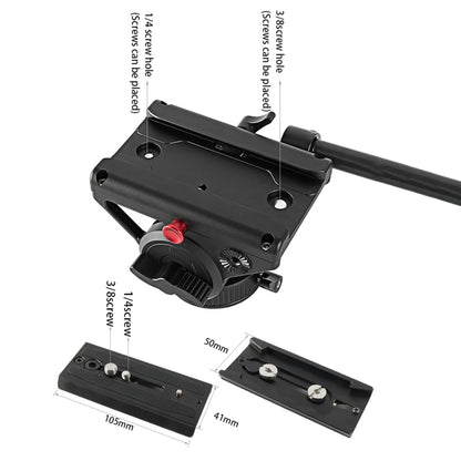 BEXIN VH-105 360 Degree Panorama Heavy Duty Tripod Action Fluid Drag Head, VH-105