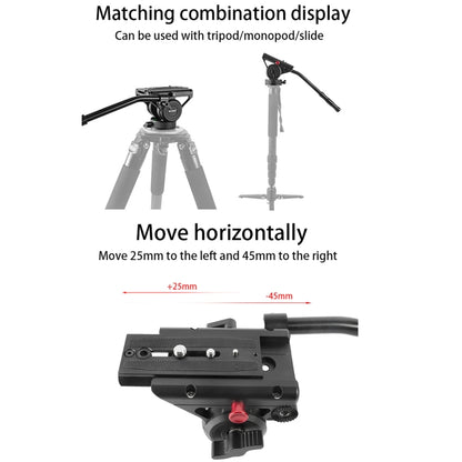 BEXIN VH-105 360 Degree Panorama Heavy Duty Tripod Action Fluid Drag Head, VH-105