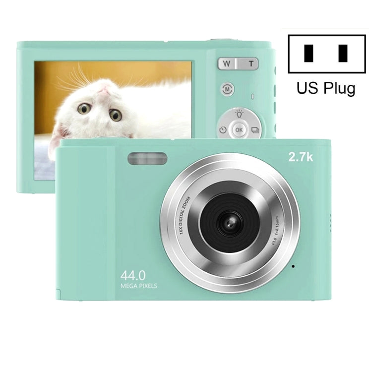 DC302 2.88 inch 44MP 16X Zoom 2.7K Full HD Digital Camera Children Card Camera, US Plug, DC302, US Plug