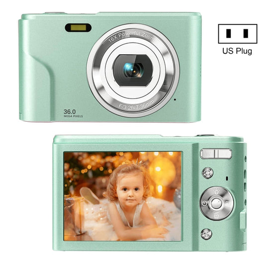DC311 2.4 inch 36MP 16X Zoom 2.7K Full HD Digital Camera Children Card Camera, US Plug, DC311, US Plug