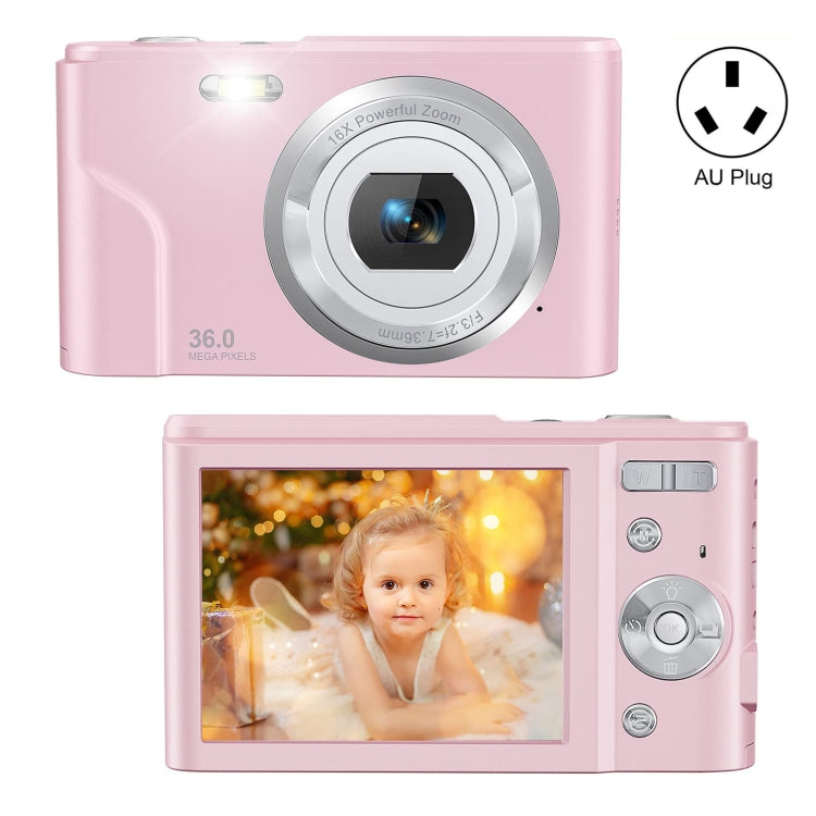 DC311 2.4 inch 36MP 16X Zoom 2.7K Full HD Digital Camera Children Card Camera, AU Plug, DC311, AU Plug