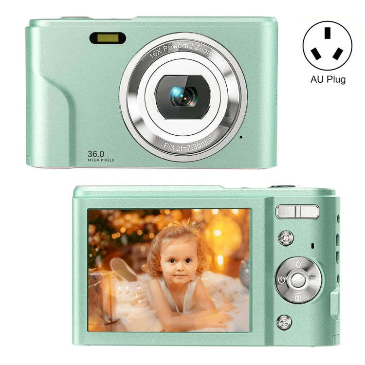 DC311 2.4 inch 36MP 16X Zoom 2.7K Full HD Digital Camera Children Card Camera, AU Plug, DC311, AU Plug