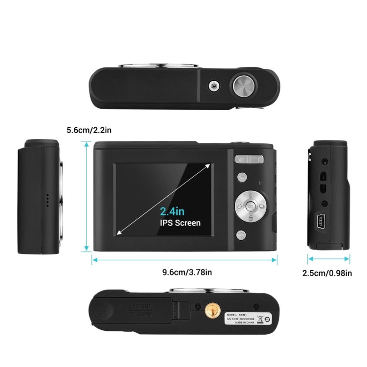 DC311 2.4 inch 36MP 16X Zoom 2.7K Full HD Digital Camera Children Card Camera, UK Plug, DC311, UK Plug
