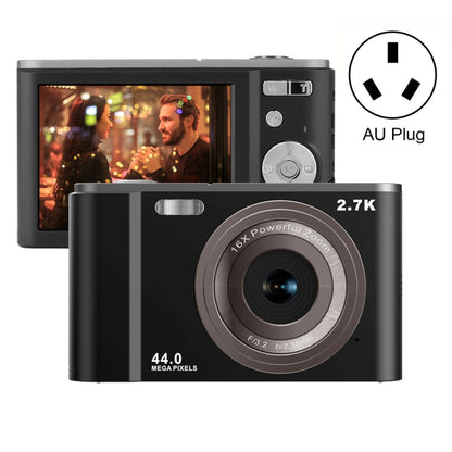 DC302 2.88 inch 44MP 16X Zoom 2.7K Full HD Digital Camera Children Card Camera, AU Plug, DC302, AU Plug