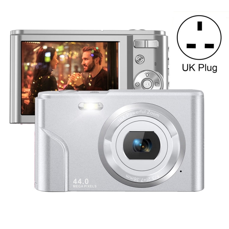 DC302 2.88 inch 44MP 16X Zoom 2.7K Full HD Digital Camera Children Card Camera, UK Plug, DC302, UK Plug