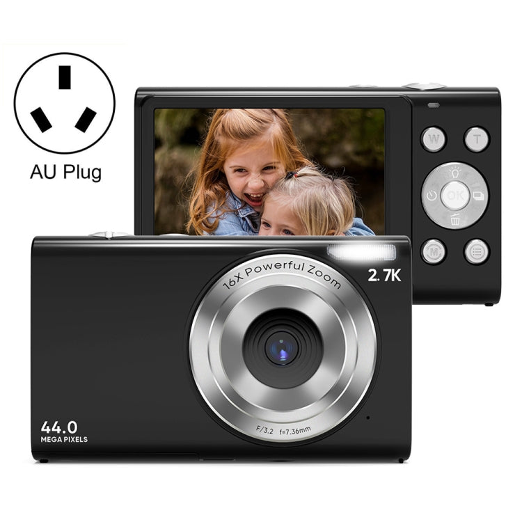 DC402 2.4 inch 44MP 16X Zoom 1080P Full HD Digital Camera Children Card Camera, AU Plug, AU Plug