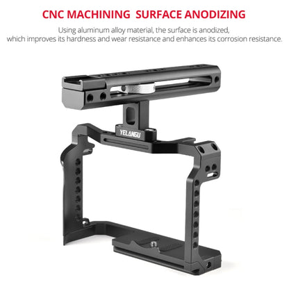 YELANGU C22 YLG0334B Video Camera Cage Stabilizer with Handle for Canon EOS R5/R6, YLG0334B