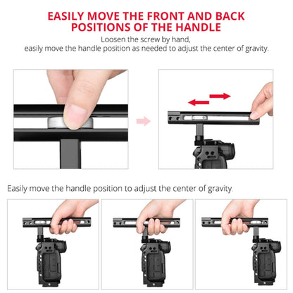 YELANGU C22 YLG0334B Video Camera Cage Stabilizer with Handle for Canon EOS R5/R6, YLG0334B