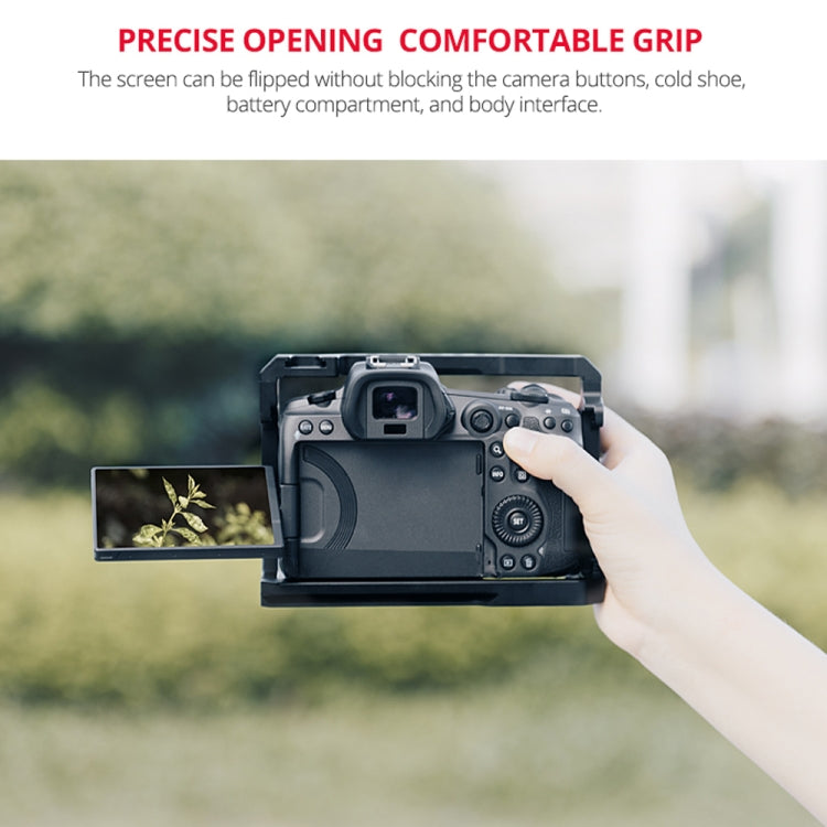 YELANGU C22 YLG0334B Video Camera Cage Stabilizer with Handle for Canon EOS R5/R6, YLG0334B