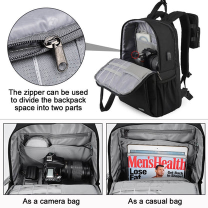 CADeN L5 III Multi-function Digital Camera Dual Shoulders Bag Backpack