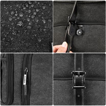 CADeN M8 Side Open Canvas Large Capacity Photography Backpack Shoulder Bag, M8 Side Open