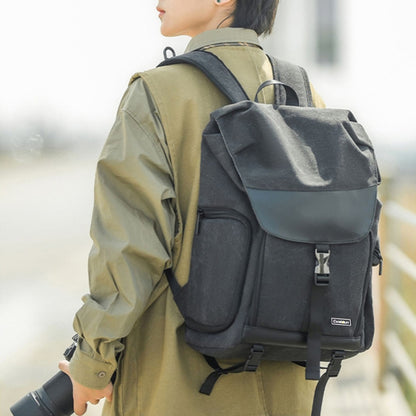 CADeN M8 Side Open Canvas Large Capacity Photography Backpack Shoulder Bag, M8 Side Open