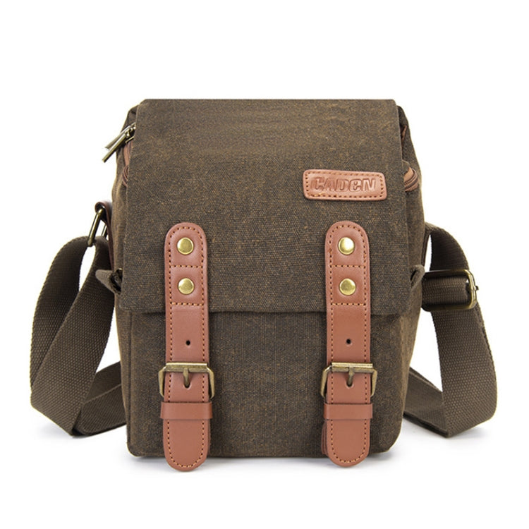 CADEN N1 Simple Retro Multifunctional Canvas Waterproof Digital Camera Photography Bag, N1 Simple Coffee, N1 Simple Beige White