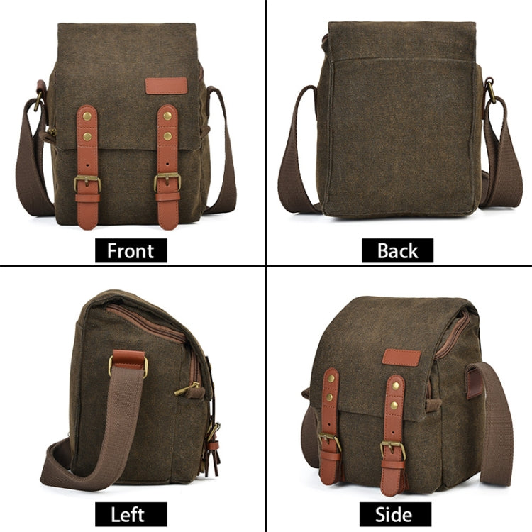 CADEN N1 Simple Retro Multifunctional Canvas Waterproof Digital Camera Photography Bag, N1 Simple Coffee, N1 Simple Beige White