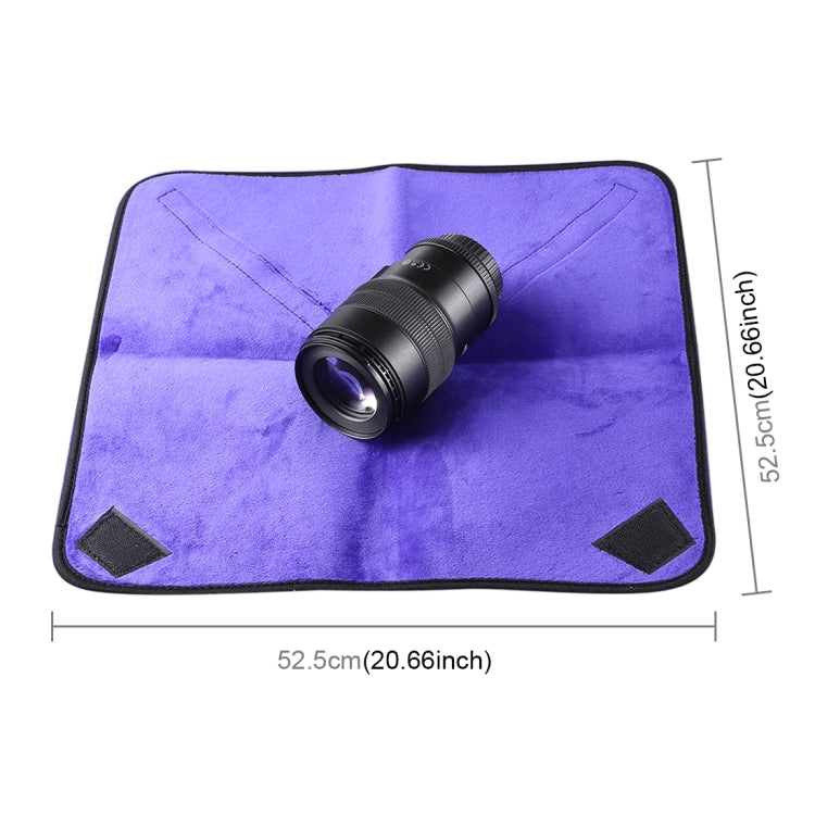 Hundred-folding Cloth Photography Camera SLR Liner Lens Bag Thickening Wrapped Cloth Plus Velvet, Size: 55x55cm, Size: 55x55cm