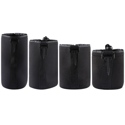 4 PCS Neoprene SLR Camera Lens Carrying Bag Pouch Bag with Carabiner, Size: 10x22cm, 10x14cm, 10x18cm, 8x10cm, 4 Size