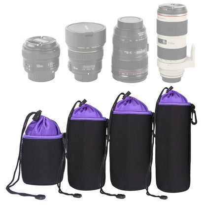 4 in 1 SLR Camera Lens Bag Micro Single Lens Bag Lens Inner Bile Bag Waterproof Protective Case Plus Velvet Thickening, 4 in 1