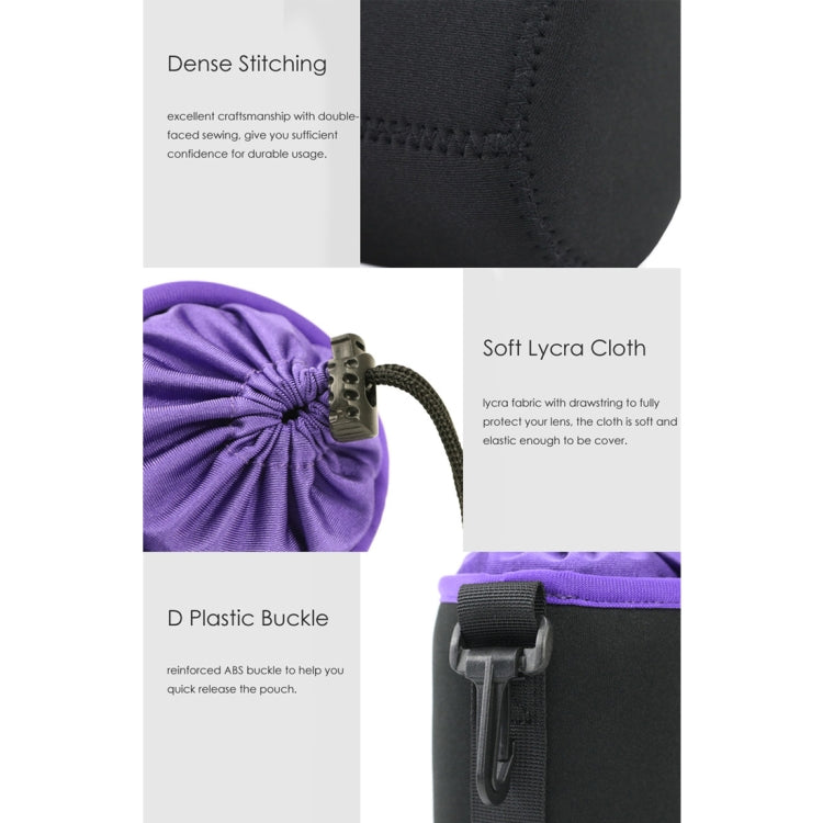 4 in 1 SLR Camera Lens Bag Micro Single Lens Bag Lens Inner Bile Bag Waterproof Protective Case Plus Velvet Thickening, 4 in 1