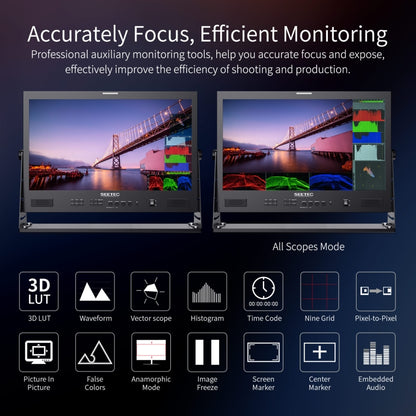 SEETEC ATEM215S 21.5 inch  3G-SDI HDMI Full HD 1920x1080 Multi-camera Broadcast Monitor, ATEM215S