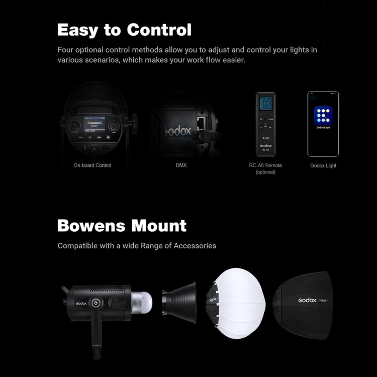 Godox SZ200Bi  200W 2800-6500K Bi Bi-Color LED Video Light