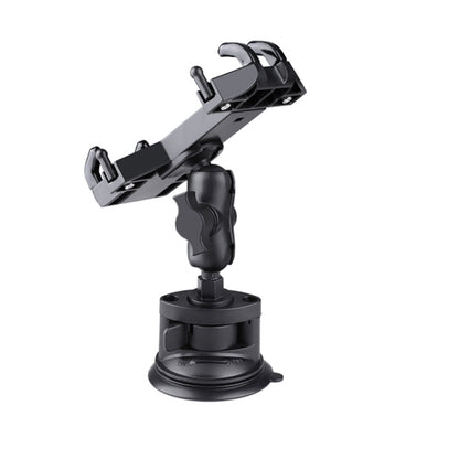 Single Suction Cup Mount Phone Holder with Tripod Adapter & Steel Tether & Safety Buckle, Single Suction Cup Phone Holder