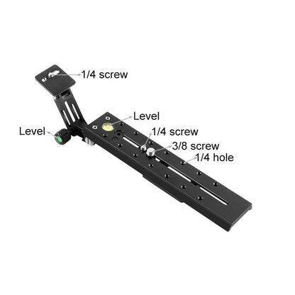 BEXIN VR-220 220mm Length Aluminum Alloy Extended Quick Release Plate for Manfrotto / Sachtler, VR-220