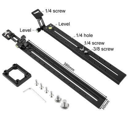 BEXIN VR-380 380mm Length Aluminum Alloy Extended Quick Release Plate for Manfrotto / Sachtler, VR-380
