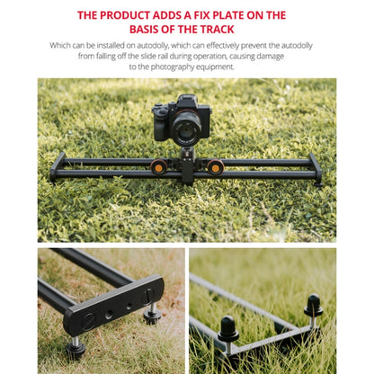 YELANGU L60E 60cm Slide Rail Track + L4 3-Wheel Video Dolly with Phone Clamp & Ballhead, L60E+L4X+PC141+Ballhead