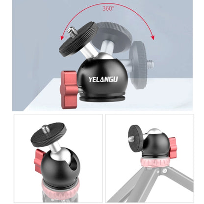 YELANGU L60E 60cm Slide Rail Track + L4 3-Wheel Video Dolly with PC142 Phone Clamp & Ballhead, L60E+L4X+PC142+T1