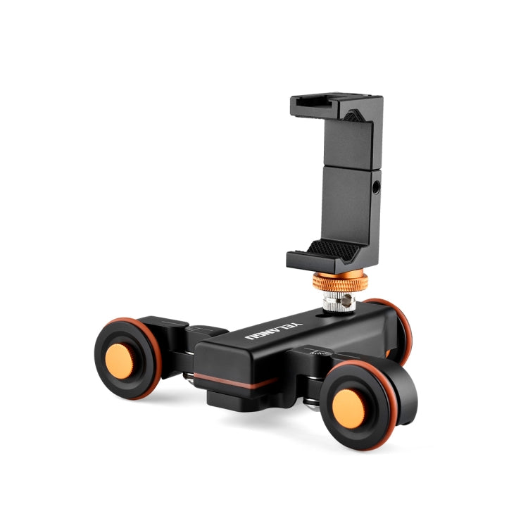 YELANGU L4X Camera Wheel Dolly + PC141 Phone Clamp with Remote, Load: 3kg, L4X Dolly+ PC141 Phone Clamp