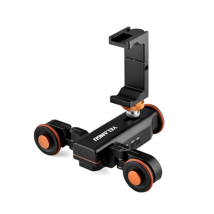YELANGU L4X Camera Wheel Dolly + PC142 Phone Clamp with Remote, Load: 3kg, L4X Dolly+ PC142 Phone Clamp