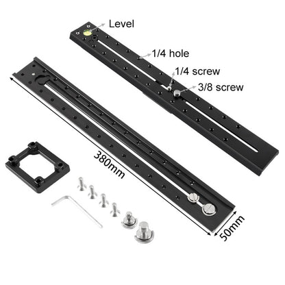 BEXIN VR-380L 380mm Length Aluminum Alloy Extended Quick Release Plate for Manfrotto / Sachtler
