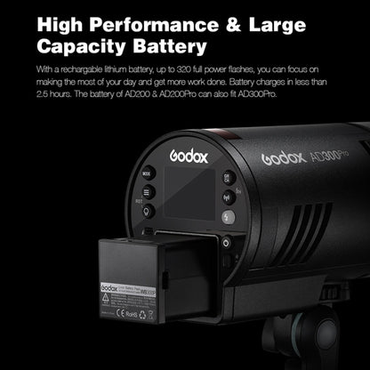Godox  AD300 Pro 300Ws TTL HSS Pocket Flash Outdoor Speedlite Light Kits, AD300 Pro