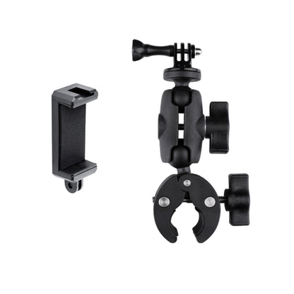 360 Rotation Adjustable Action Camera Clamp Plier Base Holder with Phone Clamp, Plier Base Holder + Phone Clamp