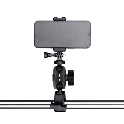 360 Rotation Adjustable Action Camera Clamp Plier Base Holder with Phone Clamp, Plier Base Holder + Phone Clamp