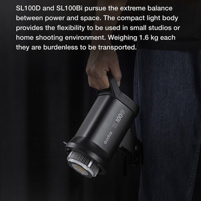Godox SL100D 100W 5600K Daylight-balanced LED Light Studio Continuous Photo Video Light, SL100D