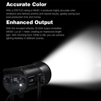Godox SL150II 150W 5600K Daylight-balanced LED Light Studio Continuous Photo Video Light, SL150II