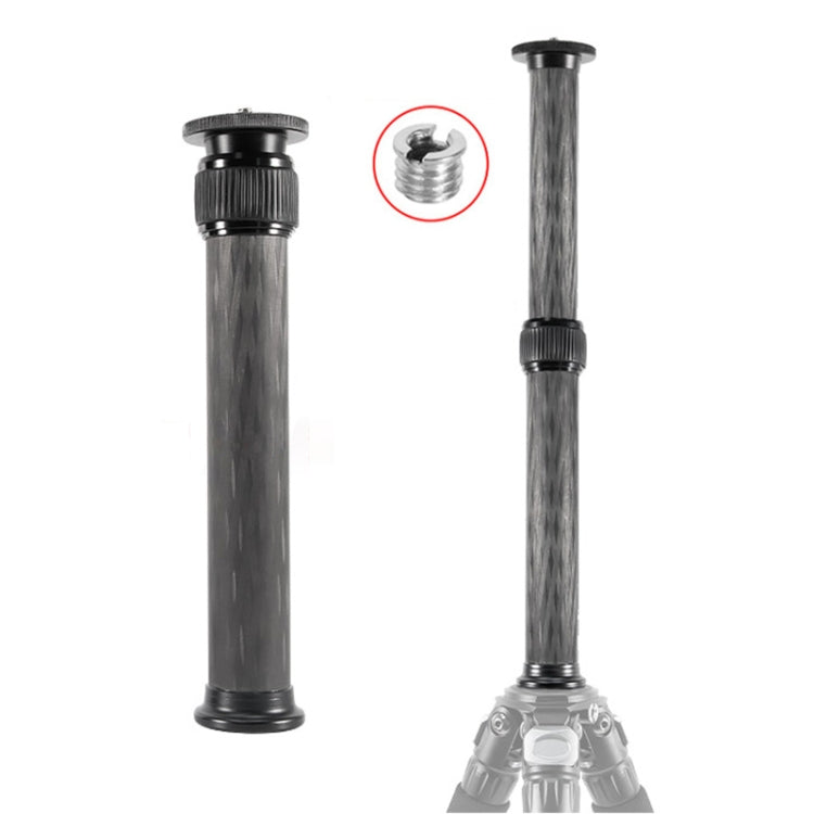 BEXIN P332C 237mm-396mm Tripod Extension Pole Carbon Fiber Center Column Tripod Extender, P332C