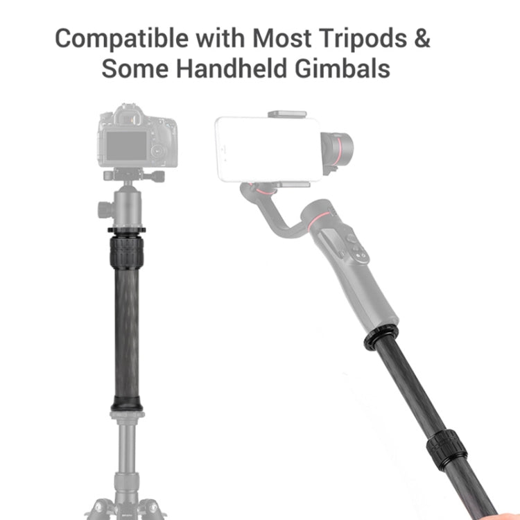 BEXIN P332C 237mm-396mm Tripod Extension Pole Carbon Fiber Center Column Tripod Extender, P332C