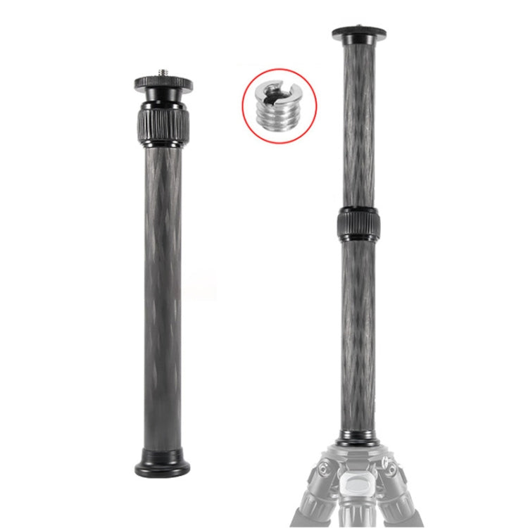 BEXIN P222C 234mm-393mm Tripod Extension Pole Carbon Fiber Center Column Tripod Extender, P222C